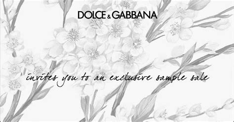 dolce gabbana sample sale 2014